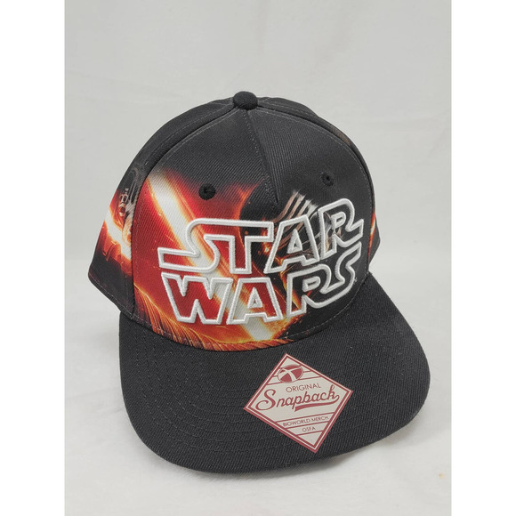 NWOT Star Wars 7 Kylo Ren Sublimated Adjustable Hat Cap Flat - Picture 1 of 9